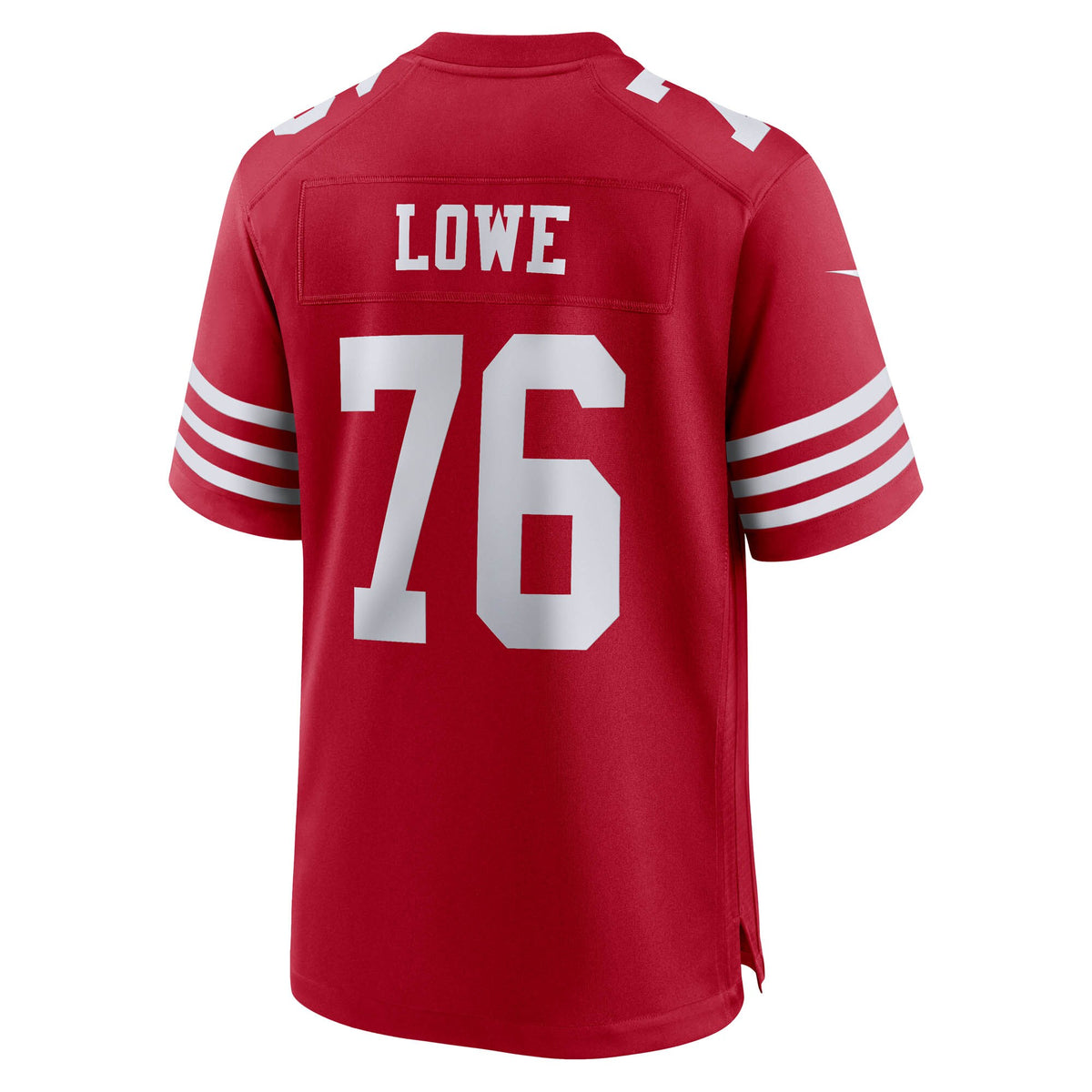 San Francisco 49ers Vederian Lowe Scarlet Team Game Jersey
