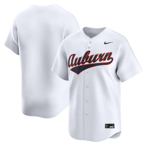 White Auburn Tigers Home Limited Baseball Jersey