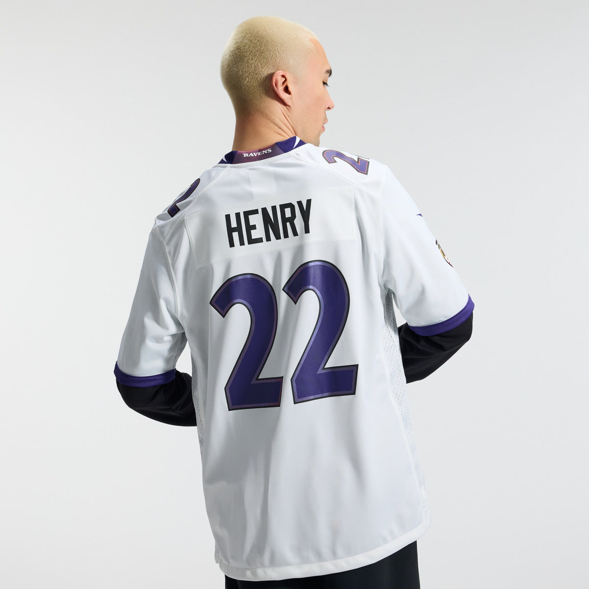 Baltimore Ravens Derrick Henry White Game Jersey