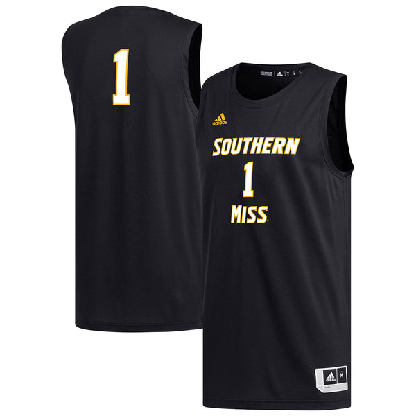 #1 Black Southern Miss Golden Eagles Replica Basketball Jersey