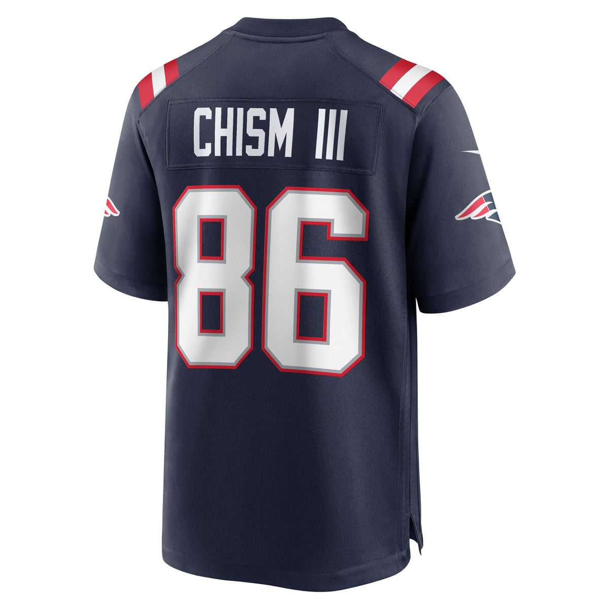 New England Patriots Efton Chism III Navy Team Game Jersey