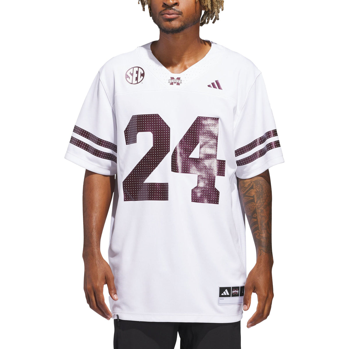 White Mississippi State Bulldogs White Out Jersey