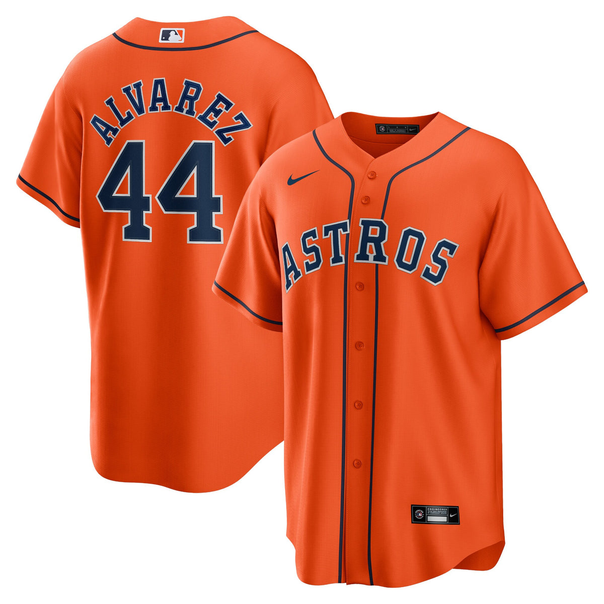 Houston Astros Yordan Álvarez Orange Alternate Replica Player Jersey