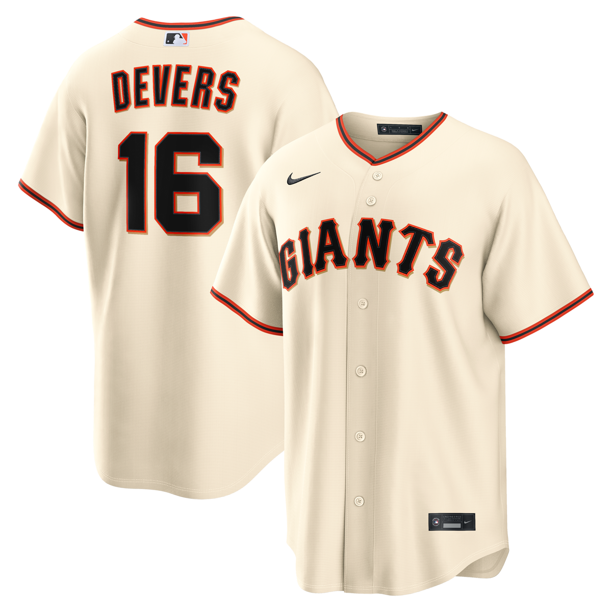 San Francisco Giants Rafael Devers Cream Home Replica Jersey
