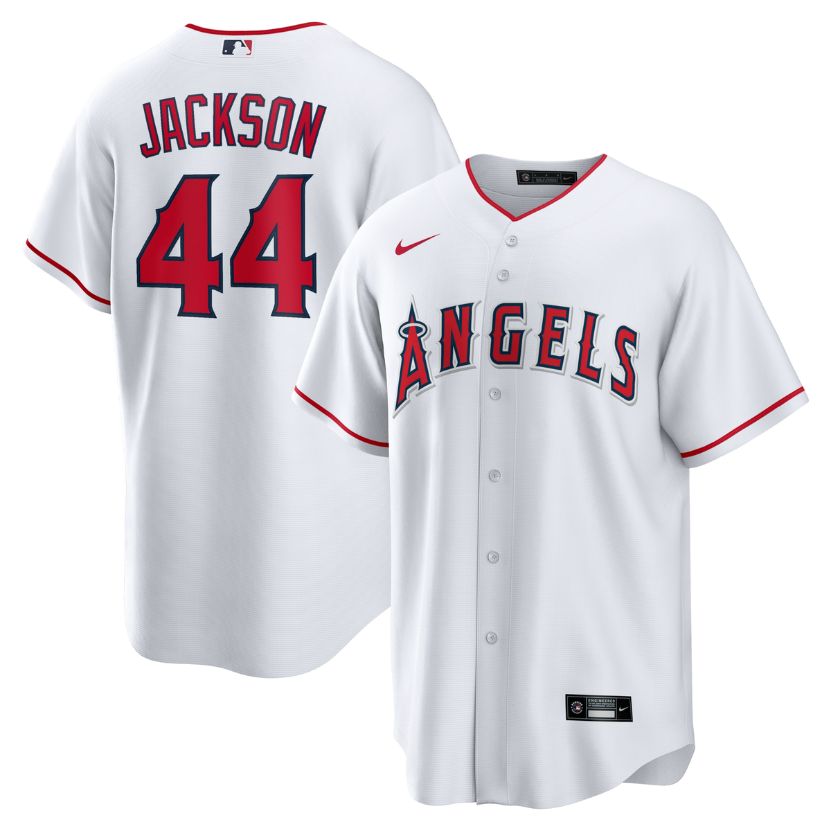 Los Angeles Angels Reggie Jackson White Home Retired Player Replica Jersey