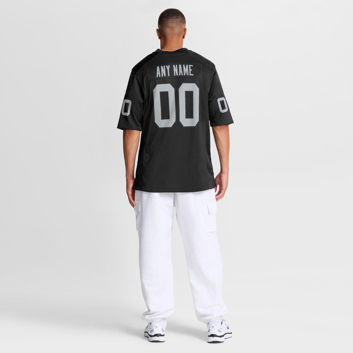 Las Vegas Raiders Black Custom Game Jersey