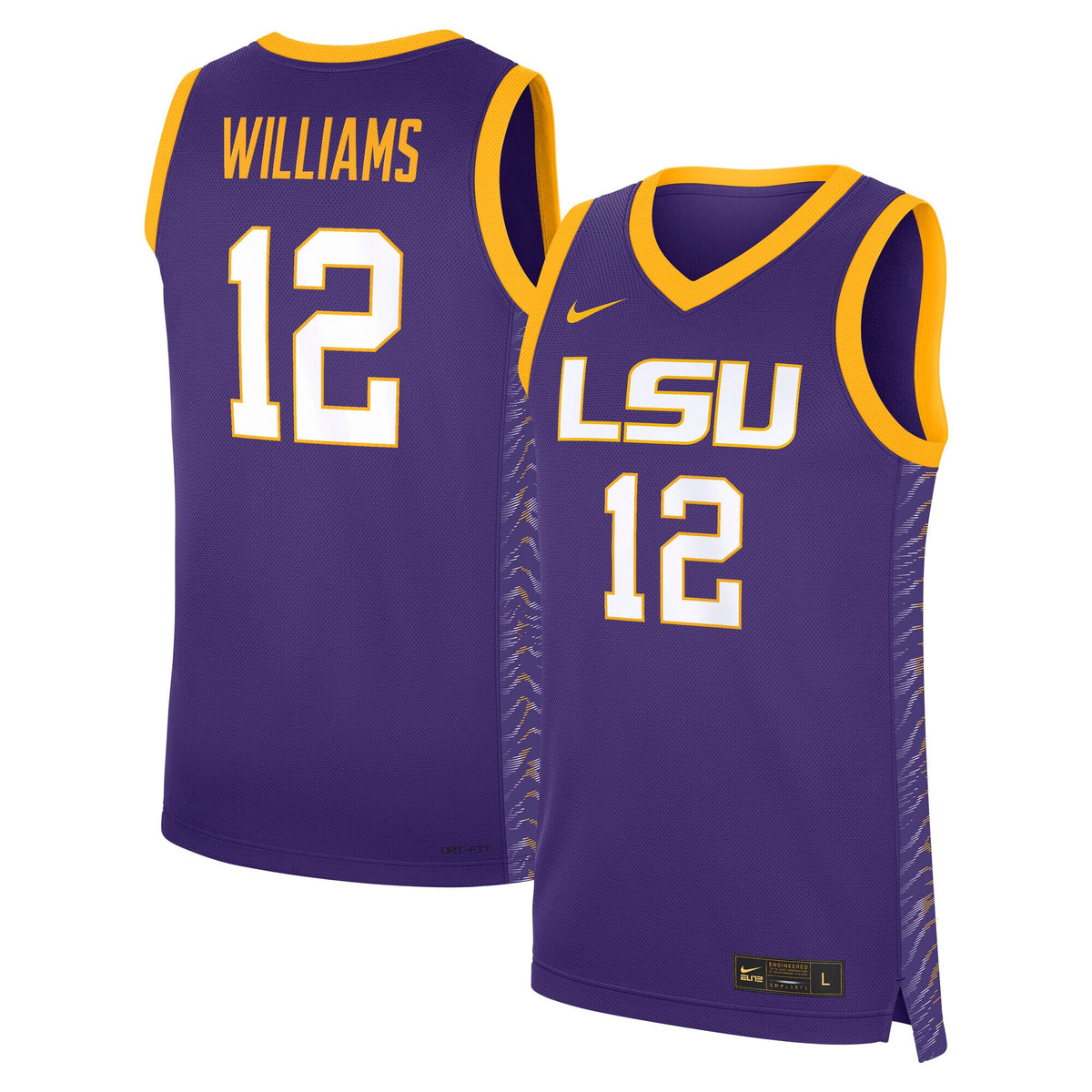 Mikaylah Williams Purple LSU Tigers Replica Basketball Jersey