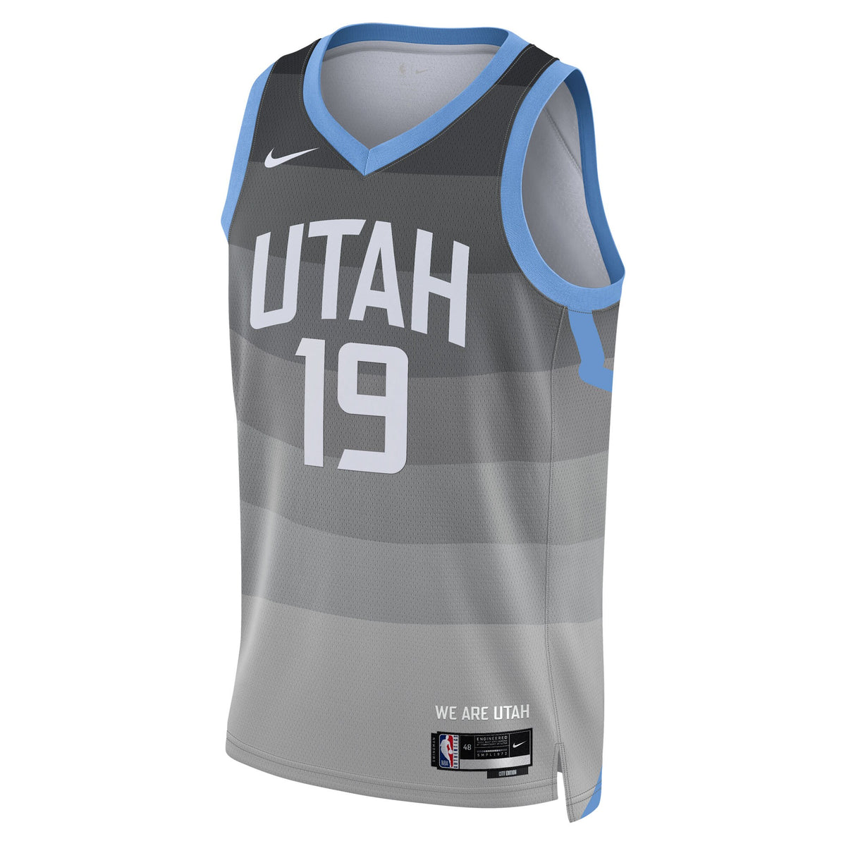 Utah Jazz 2025/26 City Edition Swingman Jersey - Gray - Ace Bailey