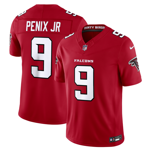 Atlanta Falcons Michael Penix Jr. Red Team Vapor F.U.S.E. Stitched Limited Jersey