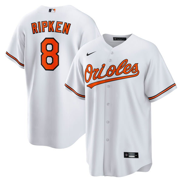 Baltimore Orioles Cal Ripken Jr. White Throwback Replica Player Jersey