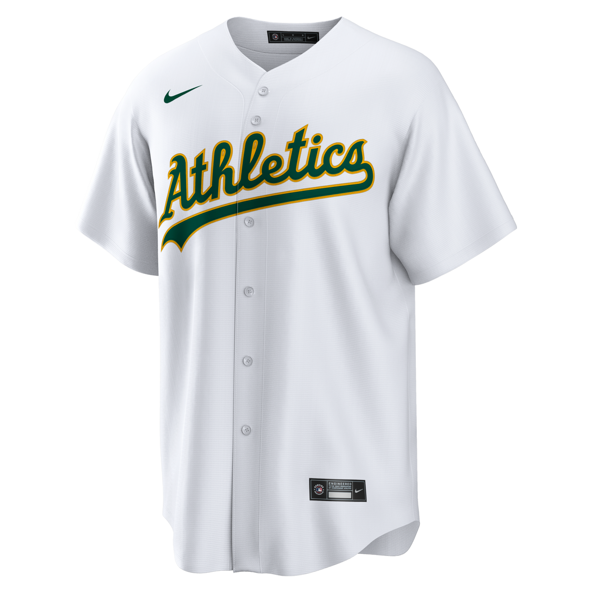 Athletics White Home Big & Tall Replica Jersey