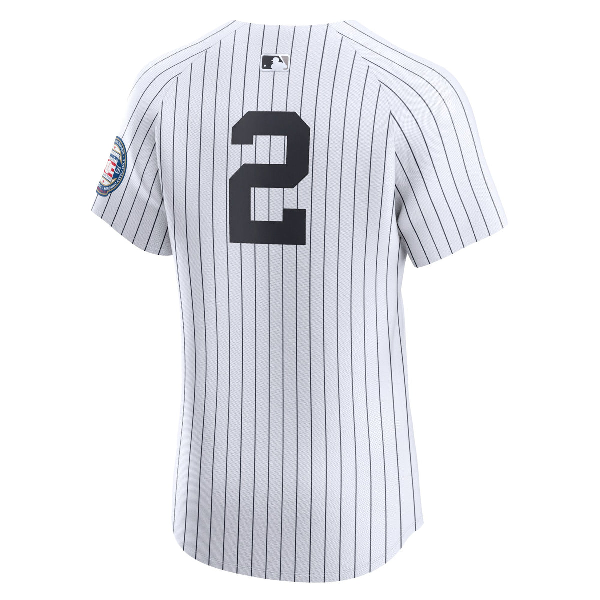 New York Yankees Derek Jeter White Home 2020 Hall of Fame Induction Patch Elite Player Jersey