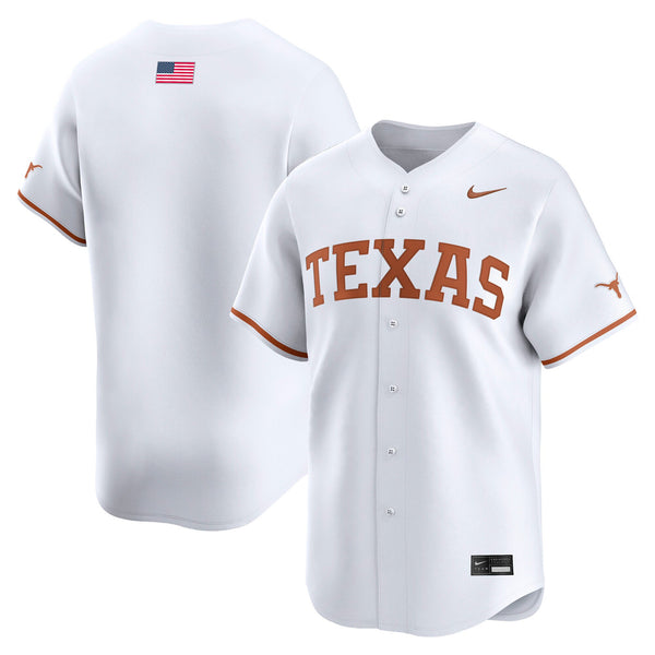 White Texas Longhorns Baseball Limited Jersey