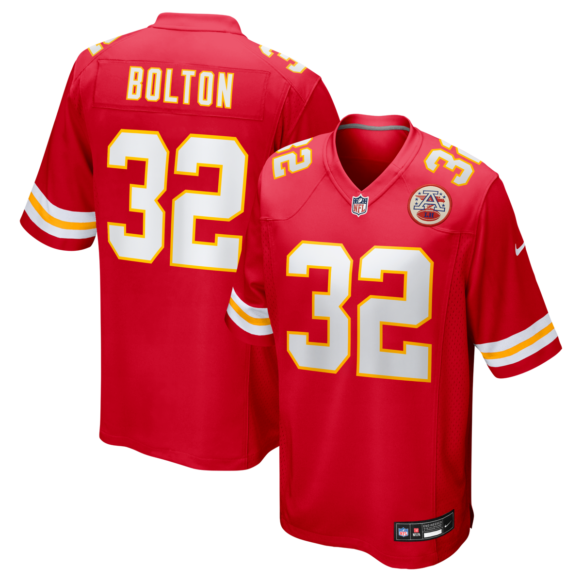 Kansas City Chiefs Nick Bolton Red Game Jersey