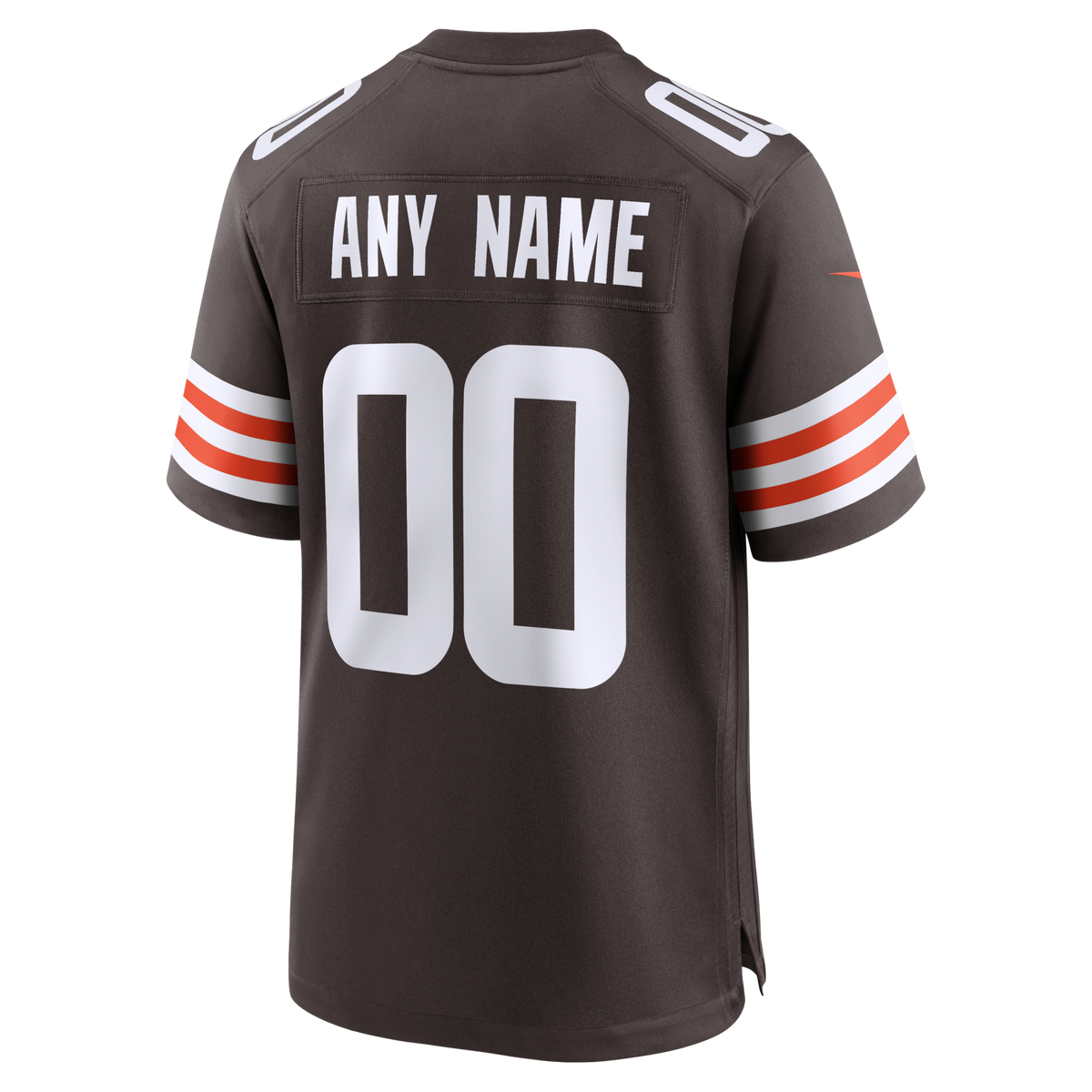 Cleveland Browns Brown Custom Game Jersey