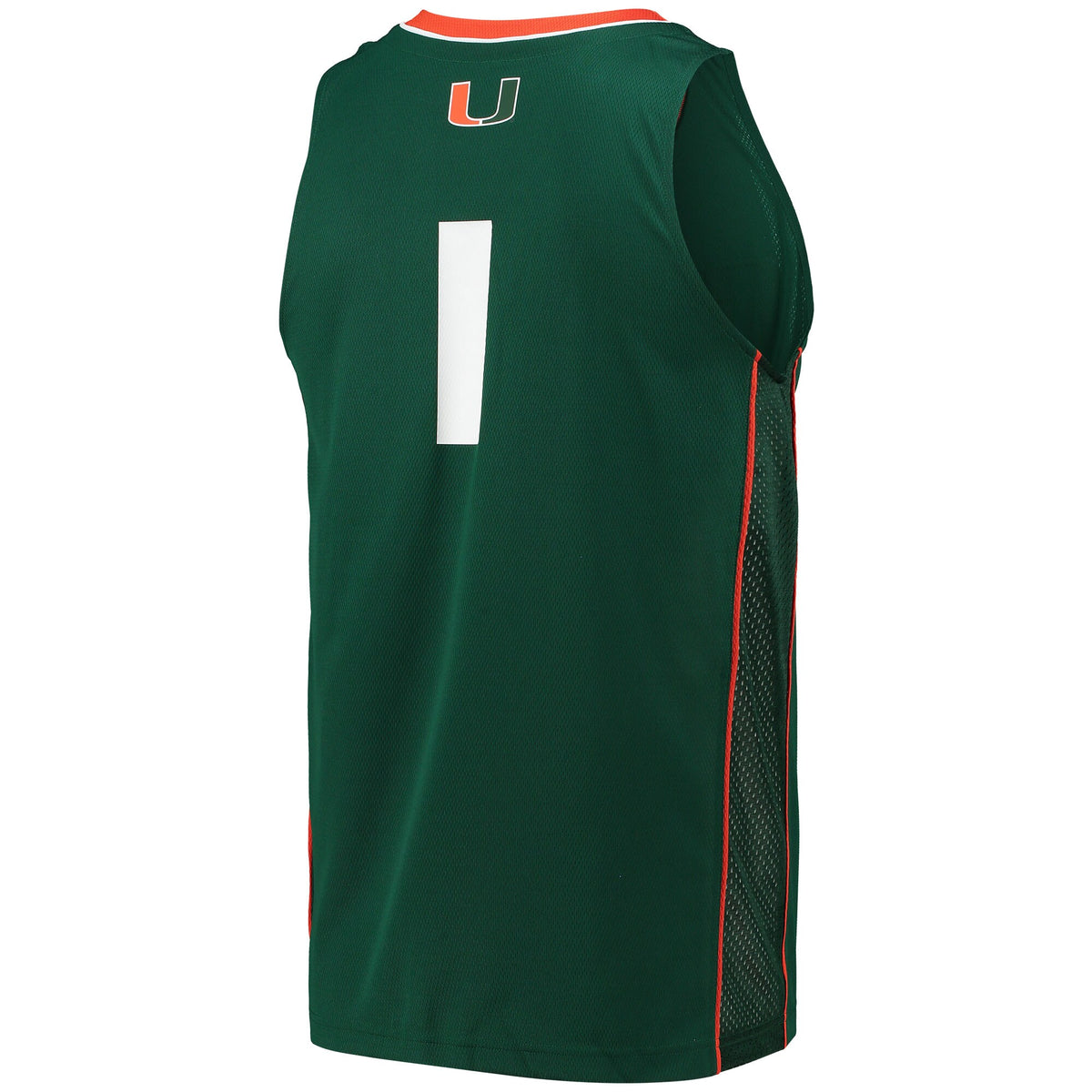 #1 Green Miami Hurricanes Swingman Basketball Jersey