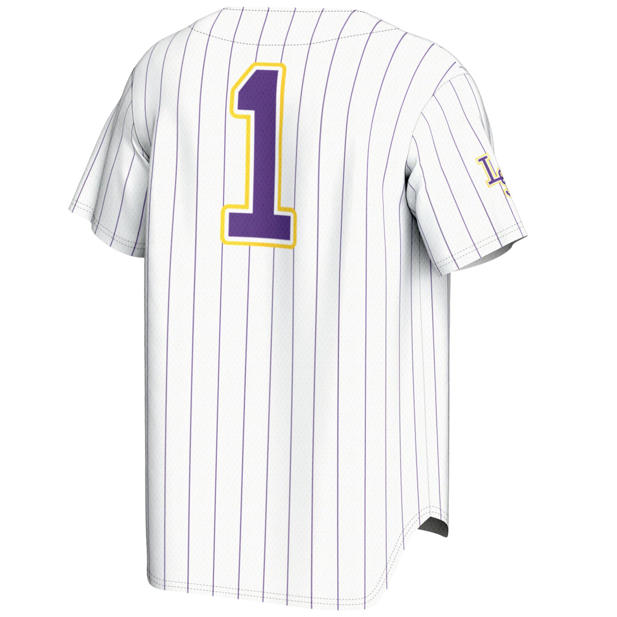 GameDay Greats #1 White LSU Tigers Lightweight Baseball Jersey