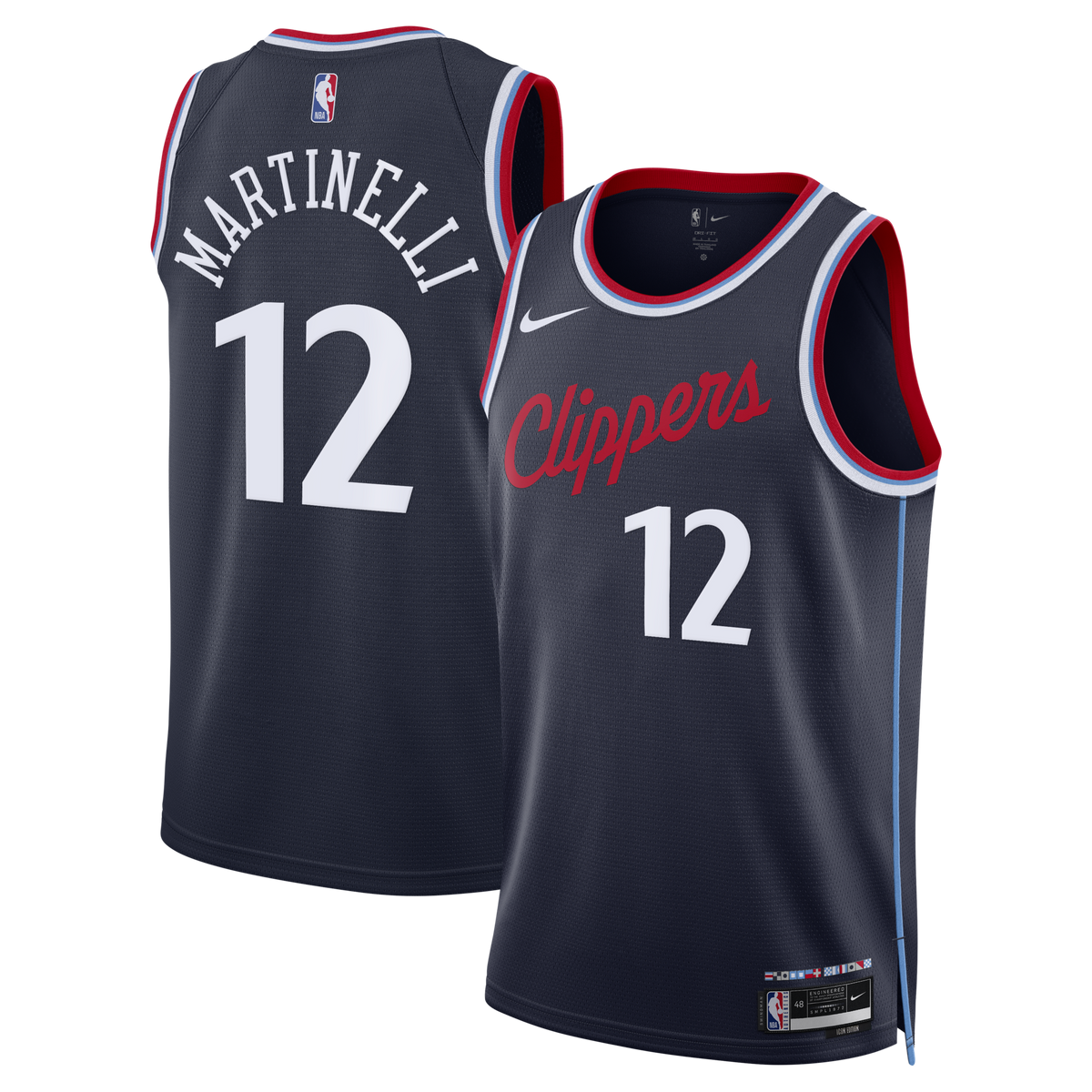 Los Angeles Clippers Replica Icon Edition Swingman Jersey - Navy - Nick Martinelli