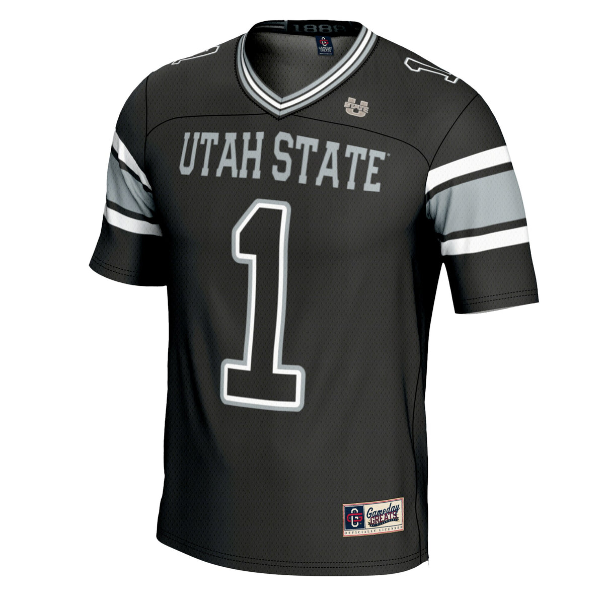#1 Utah State Aggies GameDay Greats Football Jersey - Black