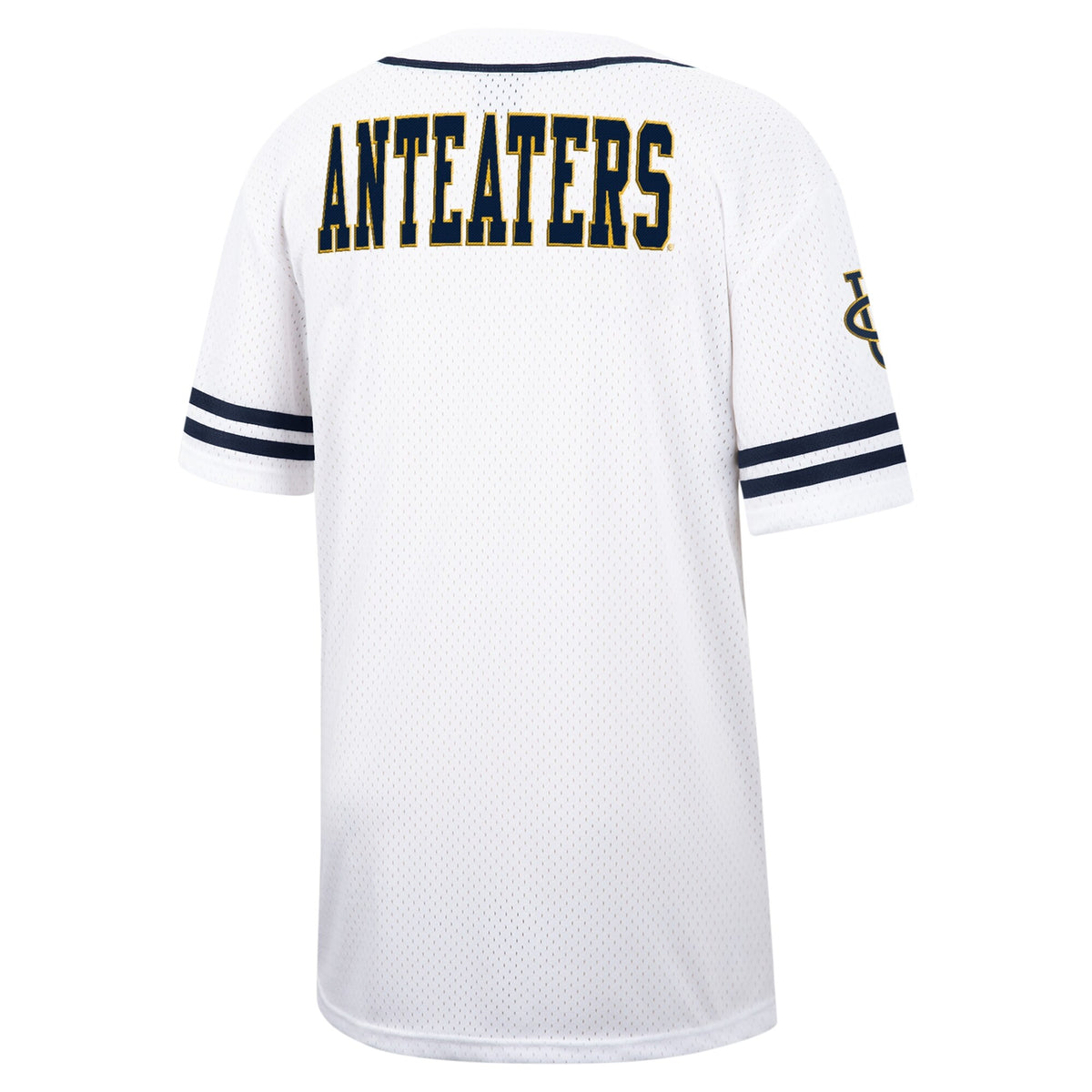 Colosseum White UC Irvine Anteaters Free Spirited Mesh Button-Up Baseball Jersey