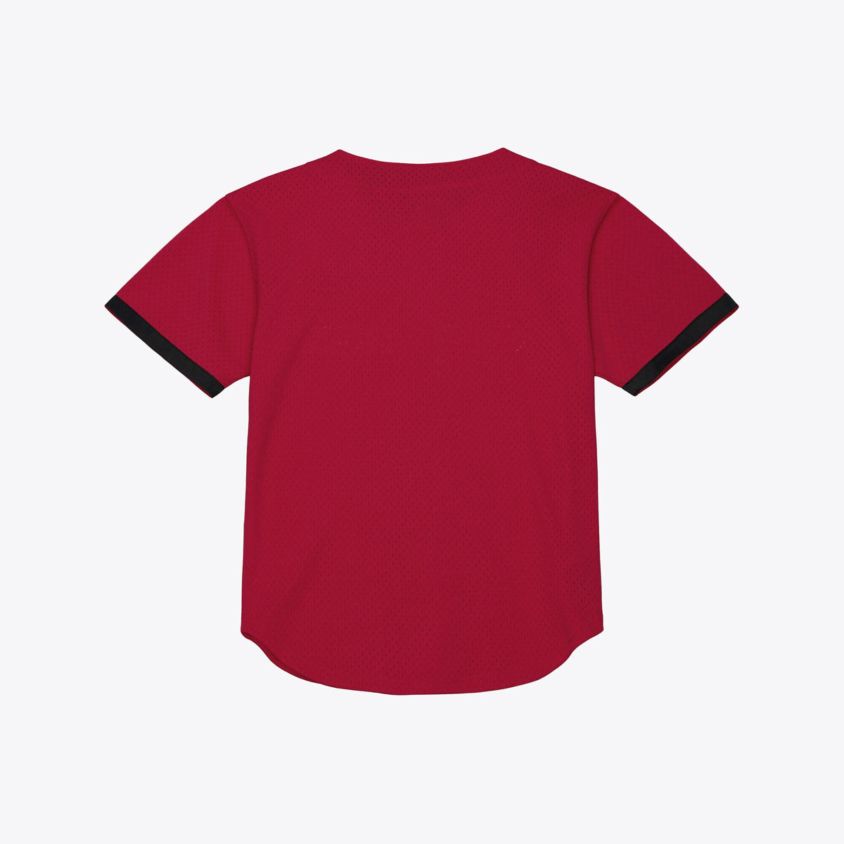 Mitchell & Ness Cardinal Arkansas Razorbacks Mesh Button-Up Batting Practice Baseball Jersey