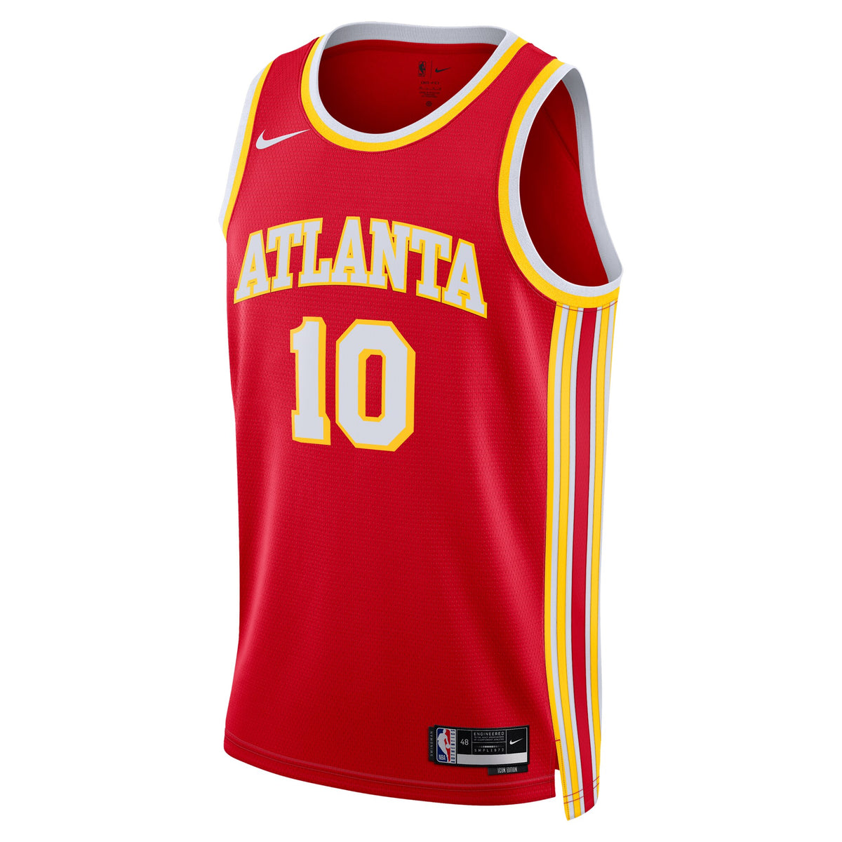 Atlanta Hawks Icon Swingman Jersey - Red - Zaccharie Risacher