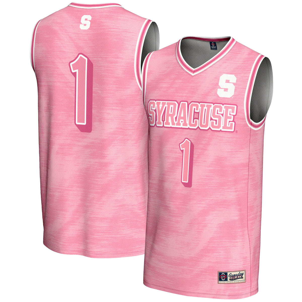#1 Syracuse Orange GameDay Greats Lightweight Basketball Fashion Jersey - Pink