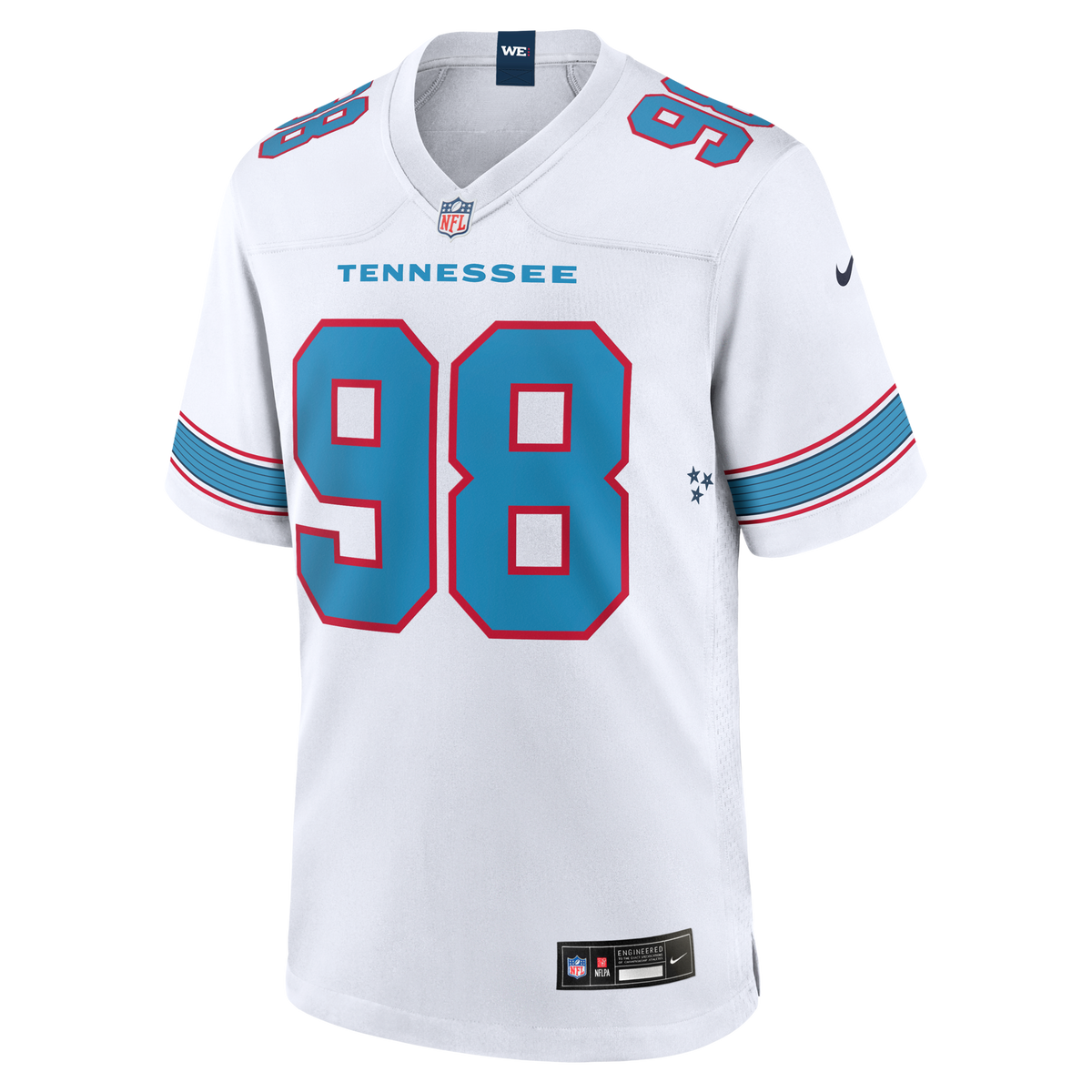 Tennessee Titans Jeffery Simmons White Game Jersey