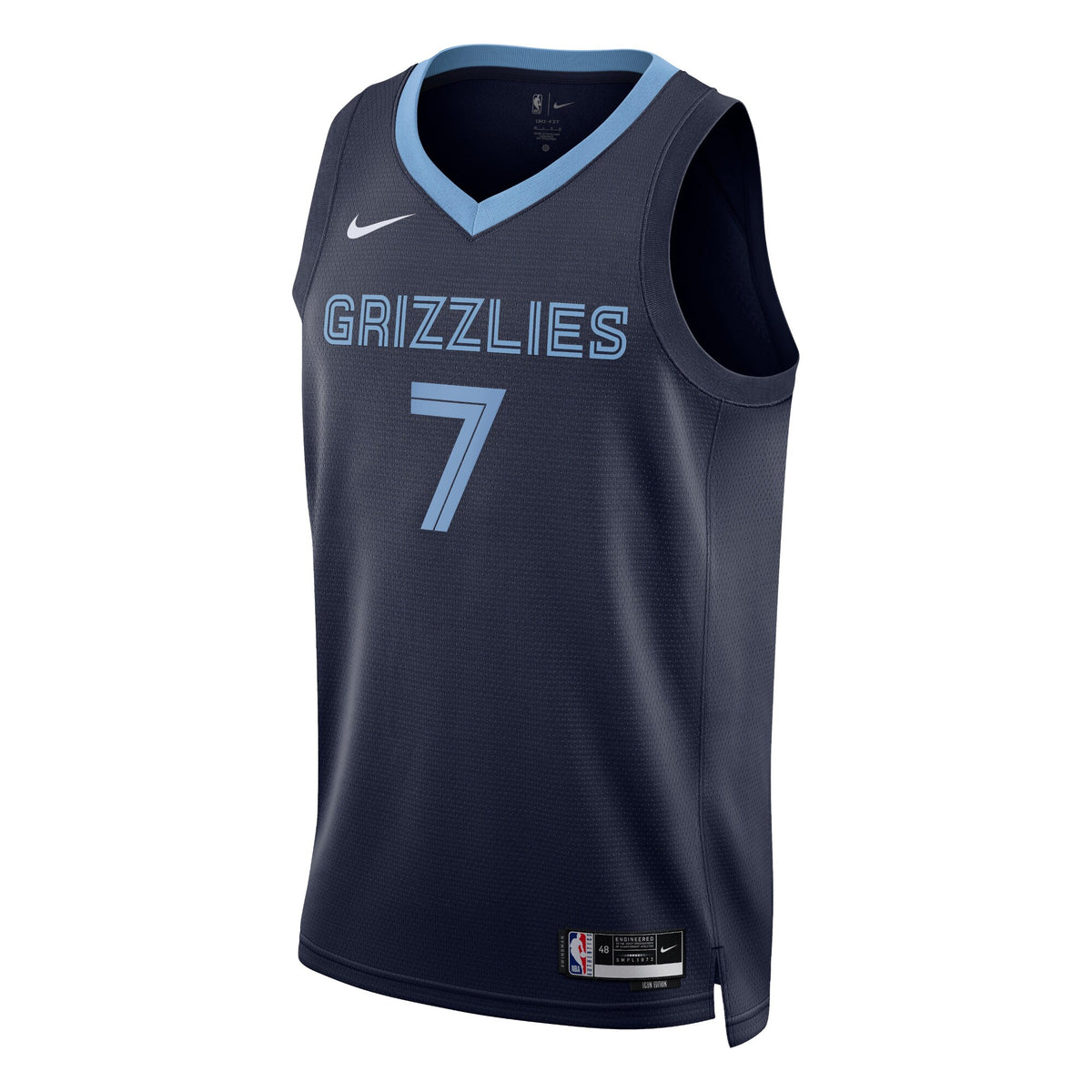 Memphis Grizzlies Icon Edition Swingman Jersey - Navy - Santi Aldama