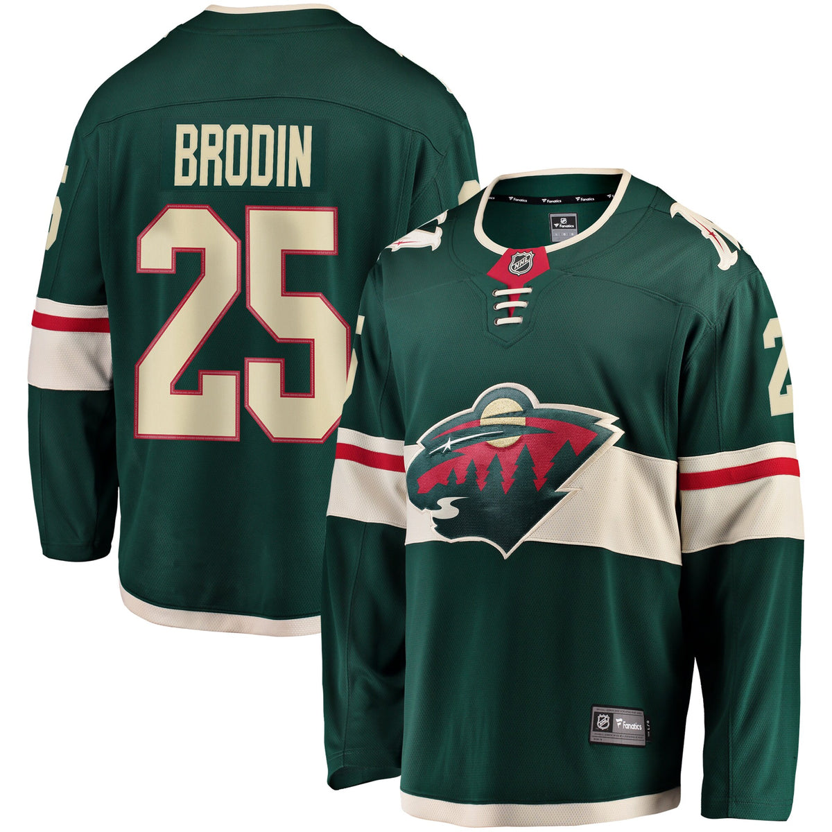 Minnesota Wild Jonas Brodin Fanatics Green Breakaway Jersey