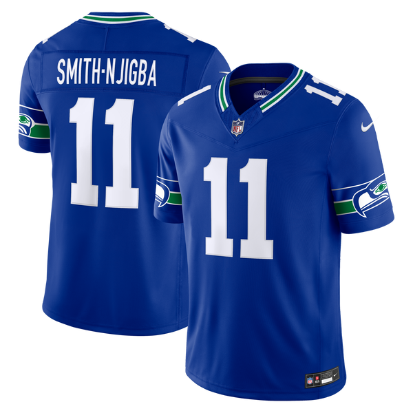 Seattle Seahawks Jaxon Smith-Njigba Royal Alternate Vapor F.U.S.E. Stitched Limited Jersey