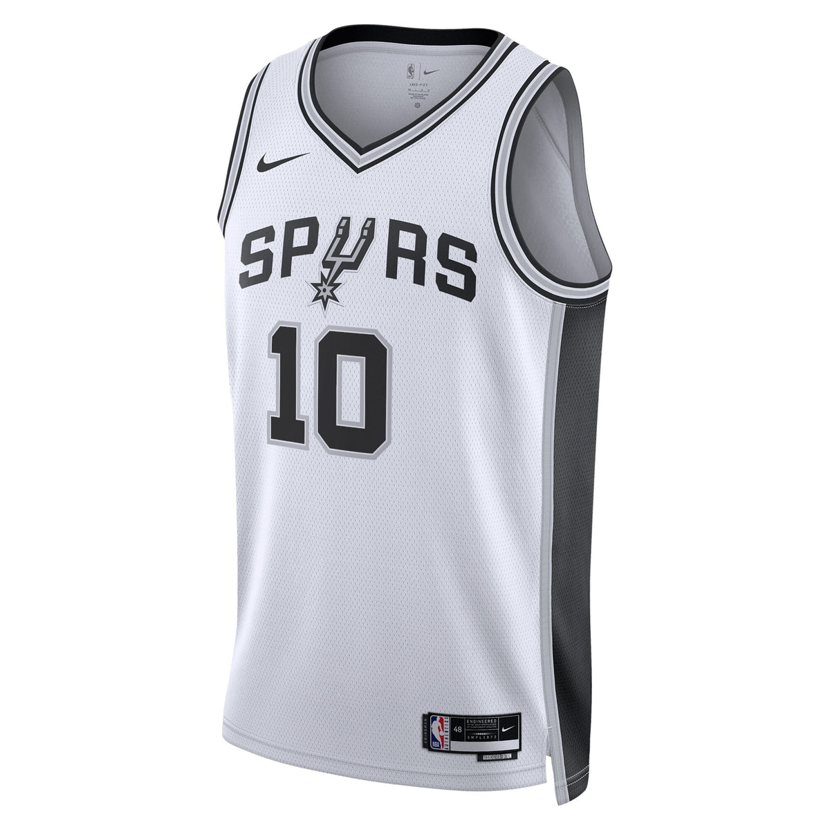 San Antonio Spurs Association Edition Swingman Jersey - White - Jeremy Sochan