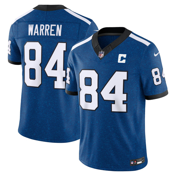Indianapolis Colts Tyler Warren Royal Alternate Indiana Nights Vapor F.U.S.E. Stitched Limited Jersey