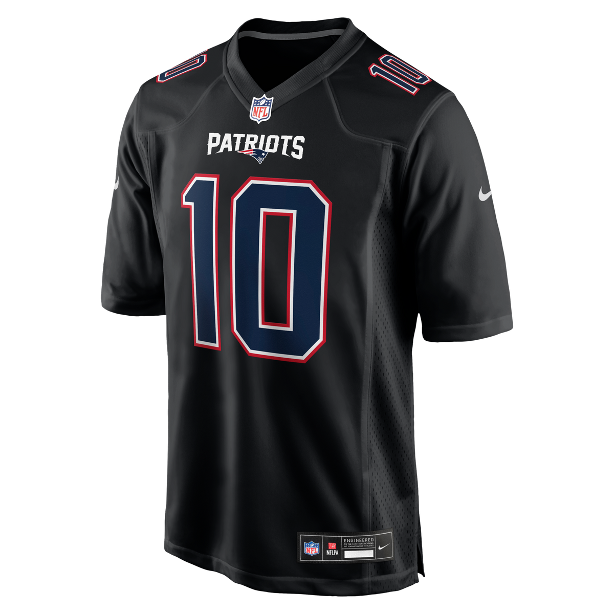 New England Patriots Drake Maye Carbon Black Fashion Game Jersey