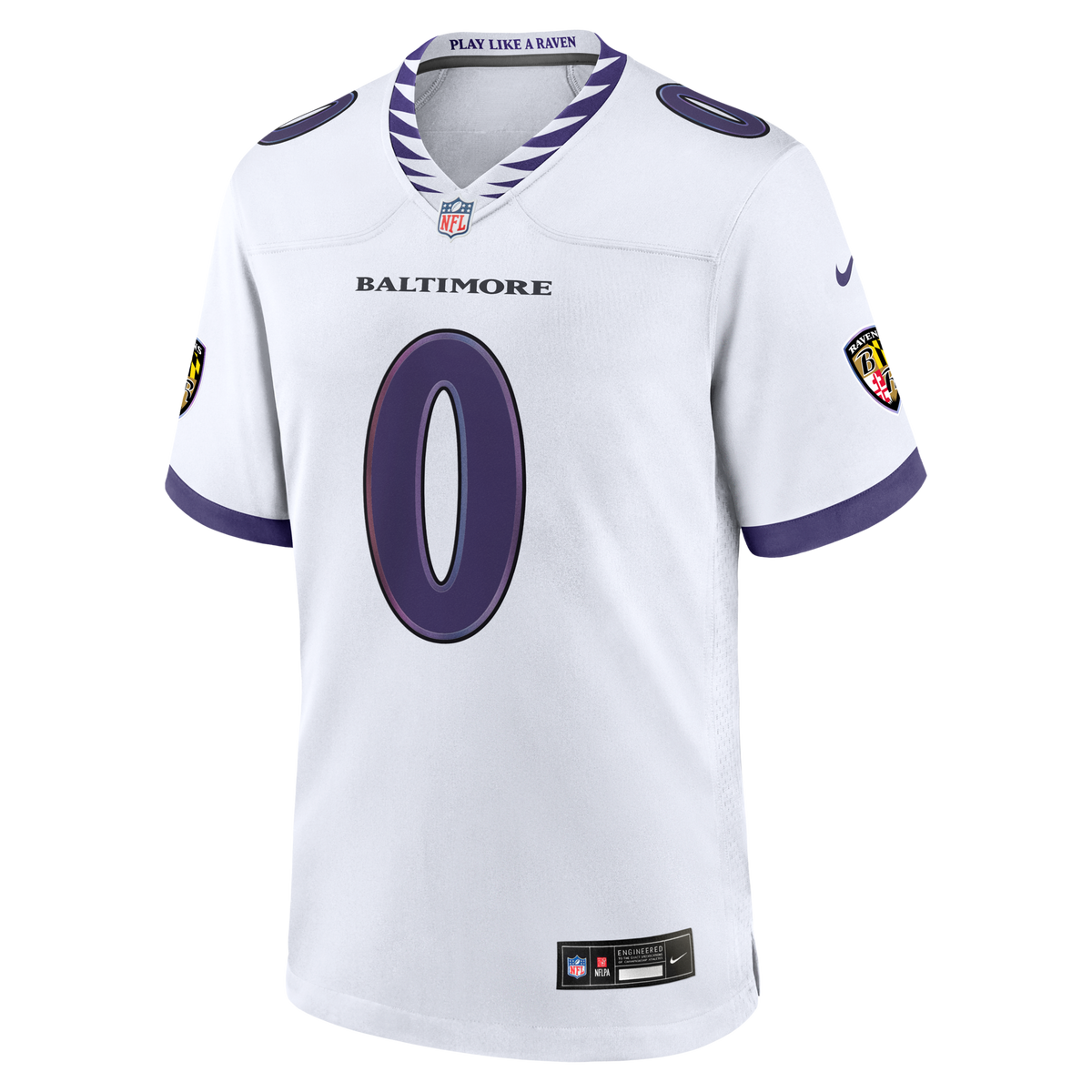 Baltimore Ravens Roquan Smith White Game Jersey