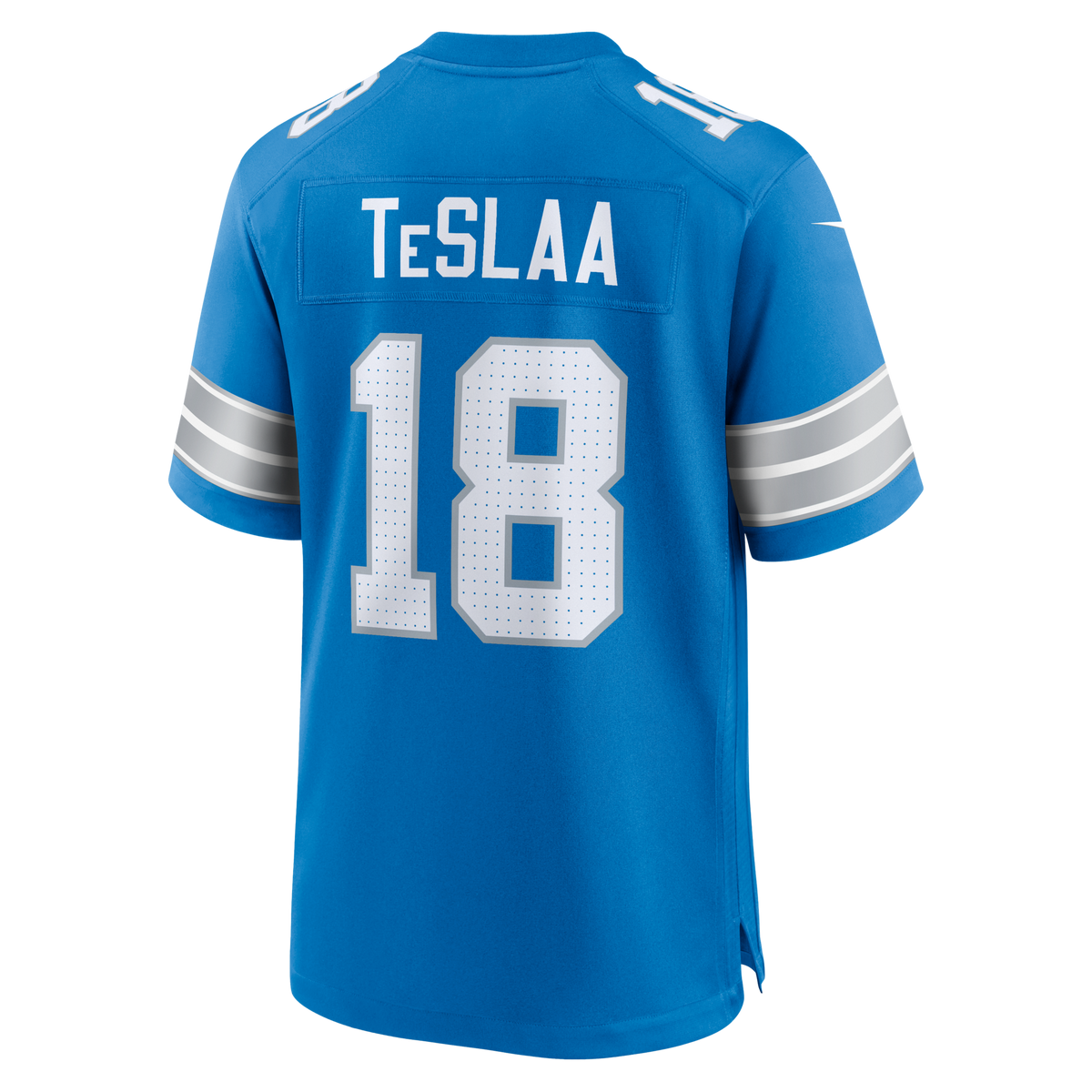 Detroit Lions Isaac TeSlaa Blue Game Player Jersey