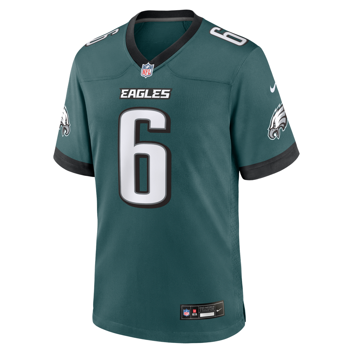 Philadelphia Eagles DeVonta Smith Midnight Green Team Game Jersey