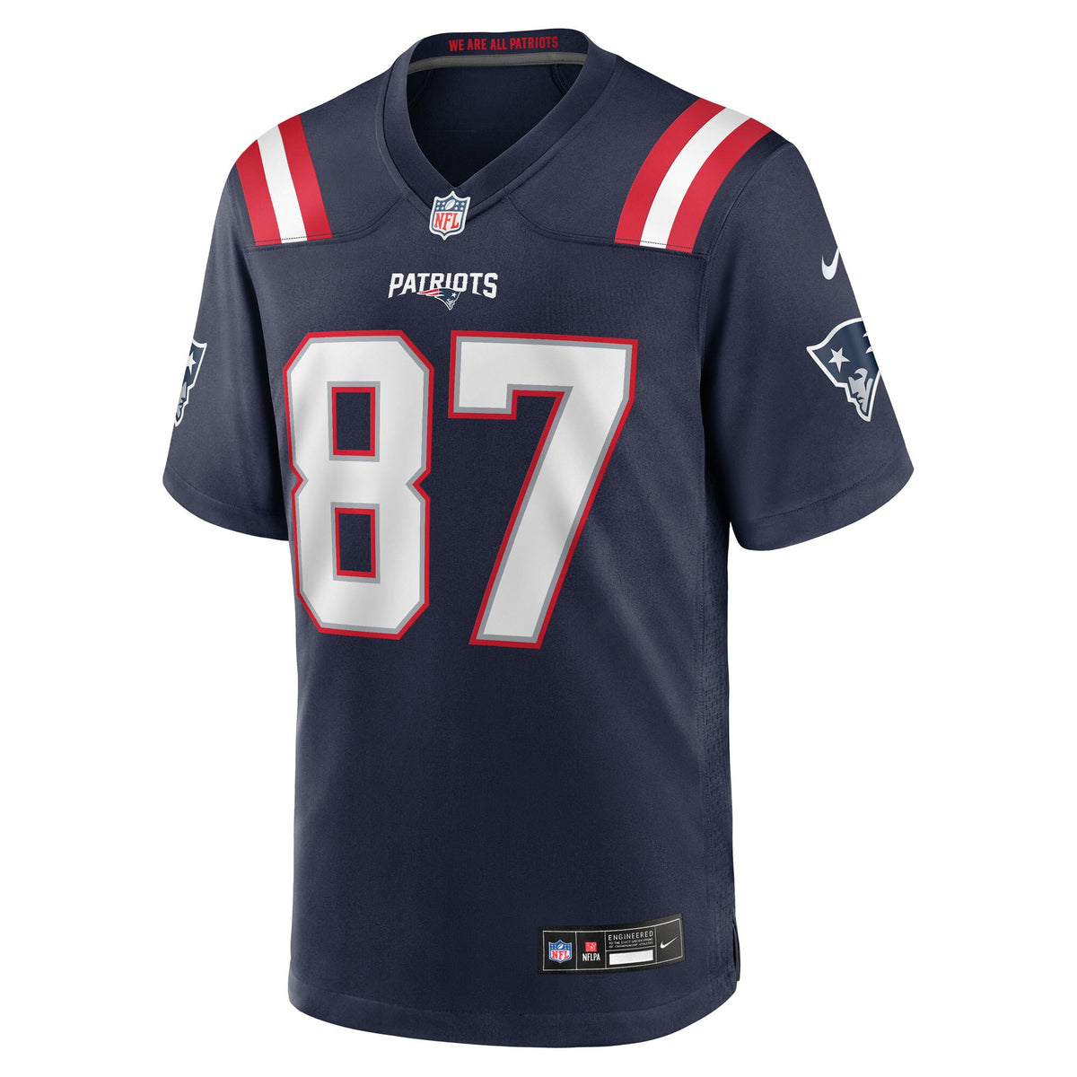 New England Patriots Rob Gronkowski Navy Team Retired Player Game Jersey