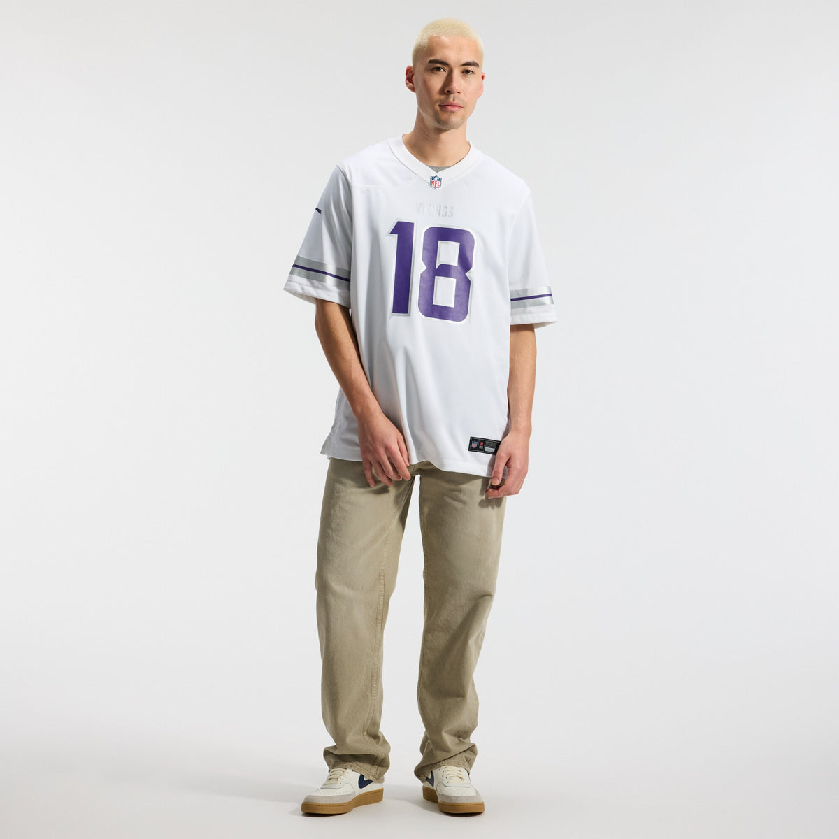 Minnesota Vikings Justin Jefferson White Alternate Game Player Jersey