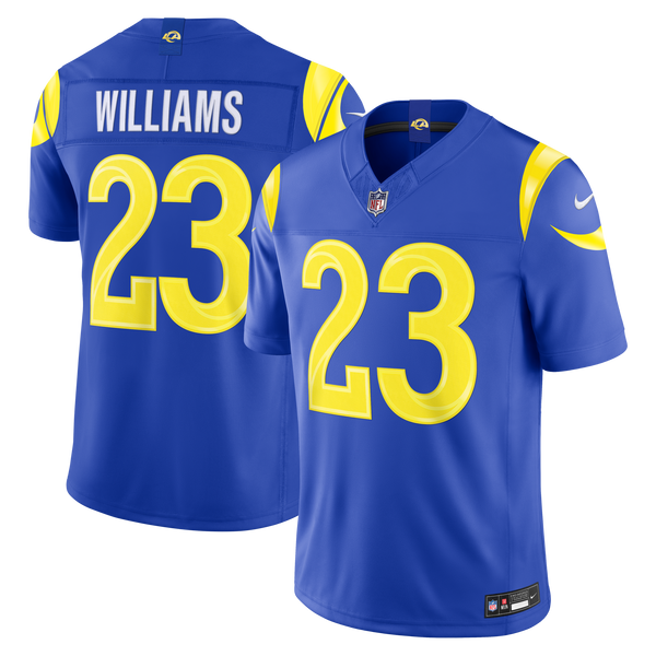 Los Angeles Rams Kyren Williams Royal Team Vapor F.U.S.E. Stitched Limited Jersey