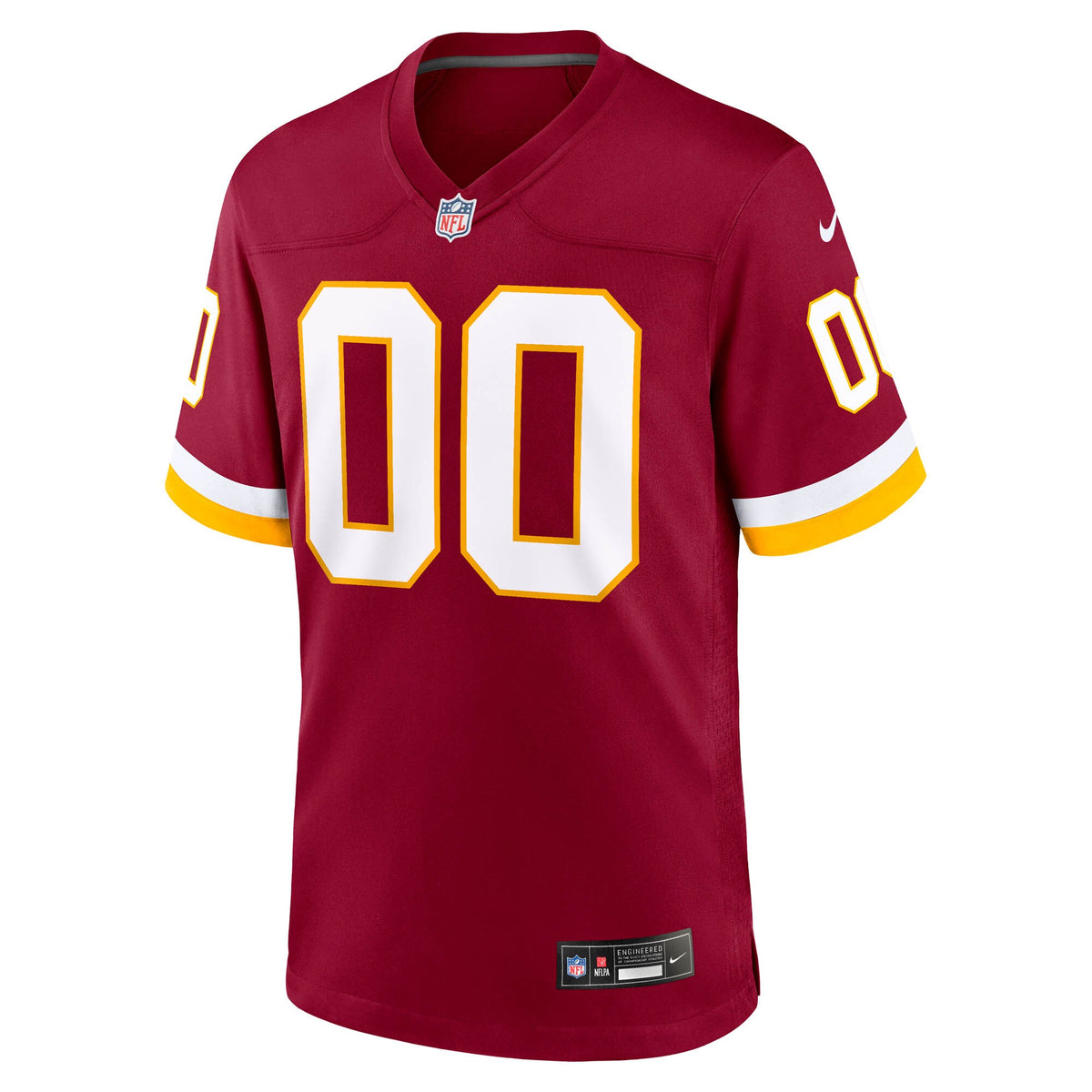 Washington Commanders Burgundy Custom Game Jersey
