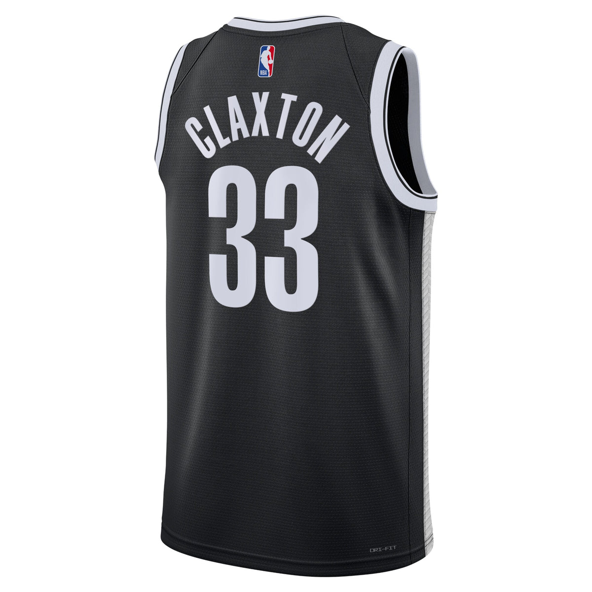 Brooklyn Nets Icon Edition Swingman Jersey - Black - Nic Claxton