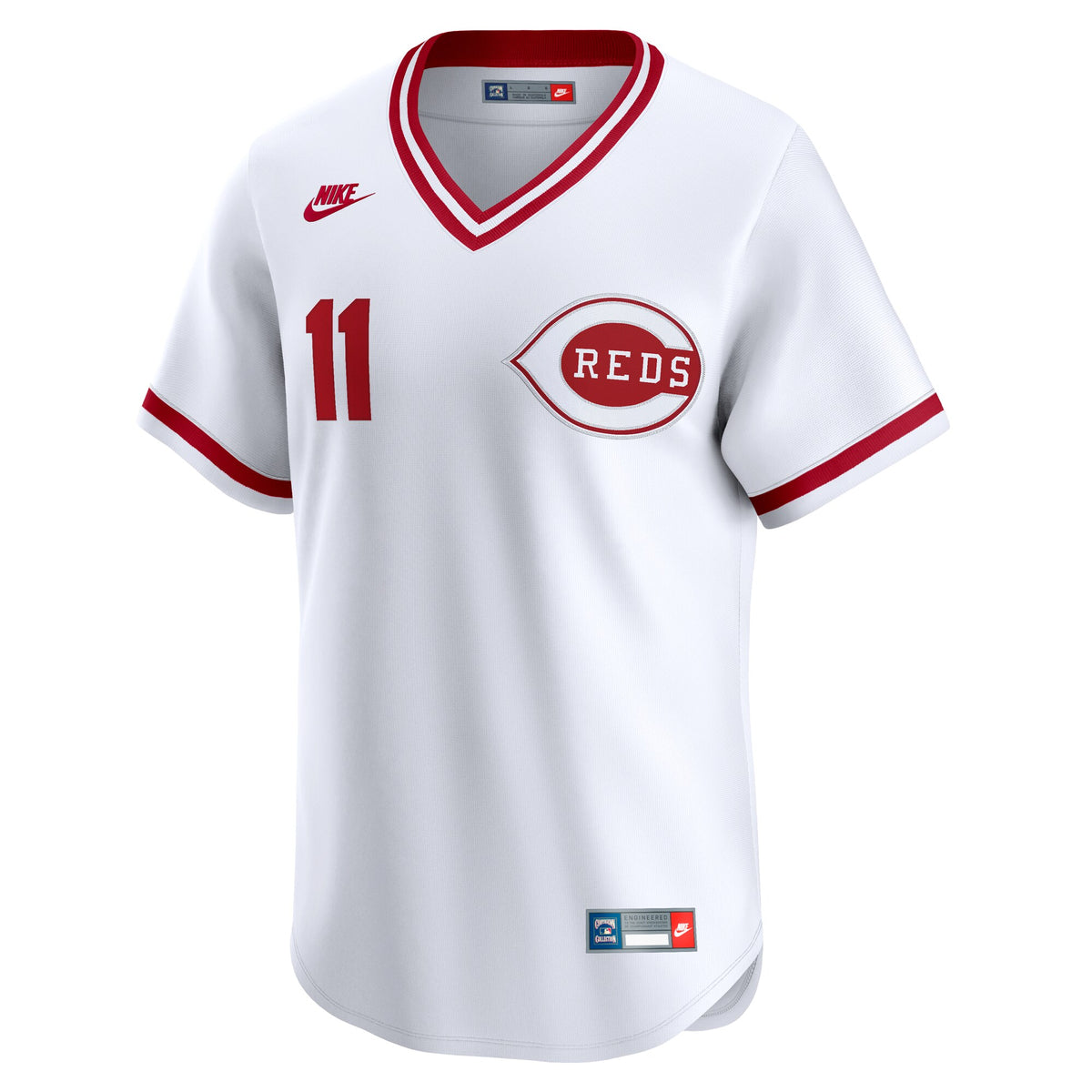 Cincinnati Reds Barry Larkin White Throwback Cooperstown Collection Limited Jersey