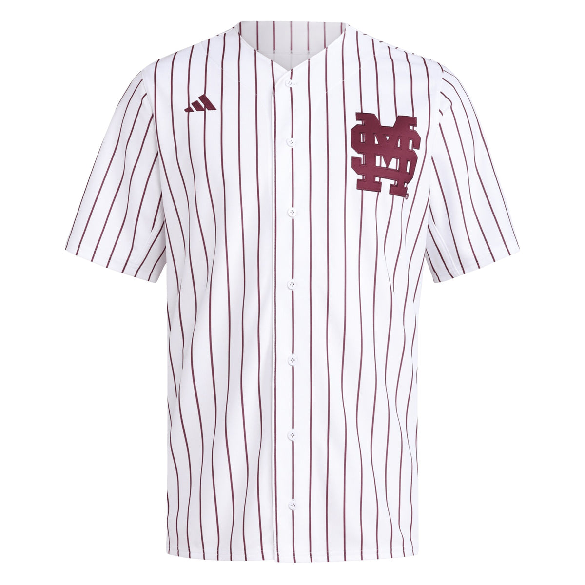 White Mississippi State Bulldogs Replica Baseball Jersey