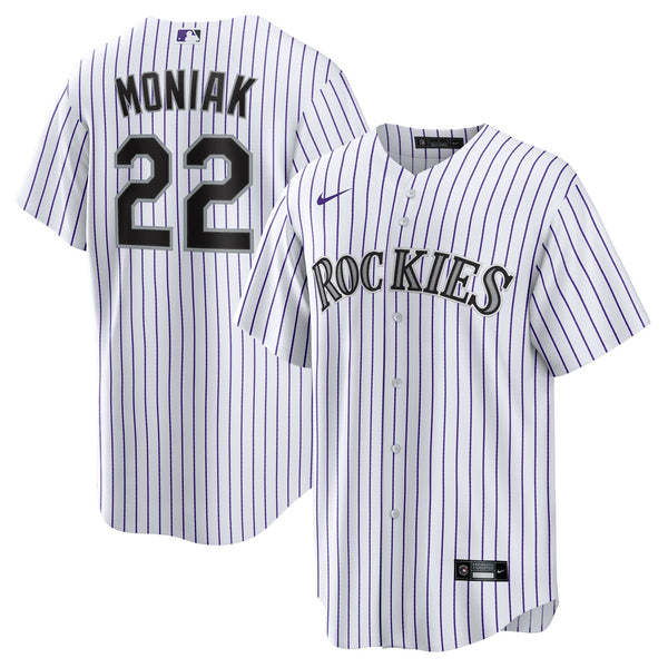 Colorado Rockies Mickey Moniak White Home Replica Jersey