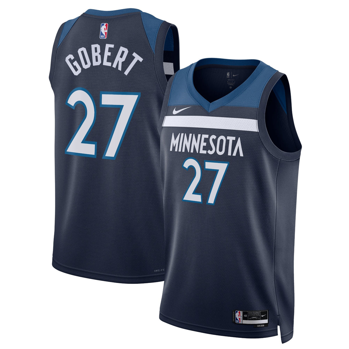 Minnesota Timberwolves Icon Edition Swingman Jersey - Navy - Rudy Gobert