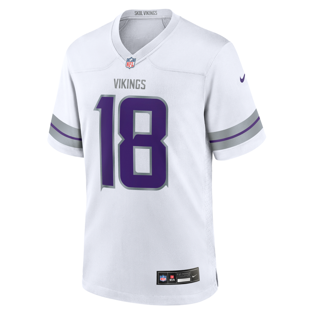 Minnesota Vikings Justin Jefferson White Alternate Game Player Jersey