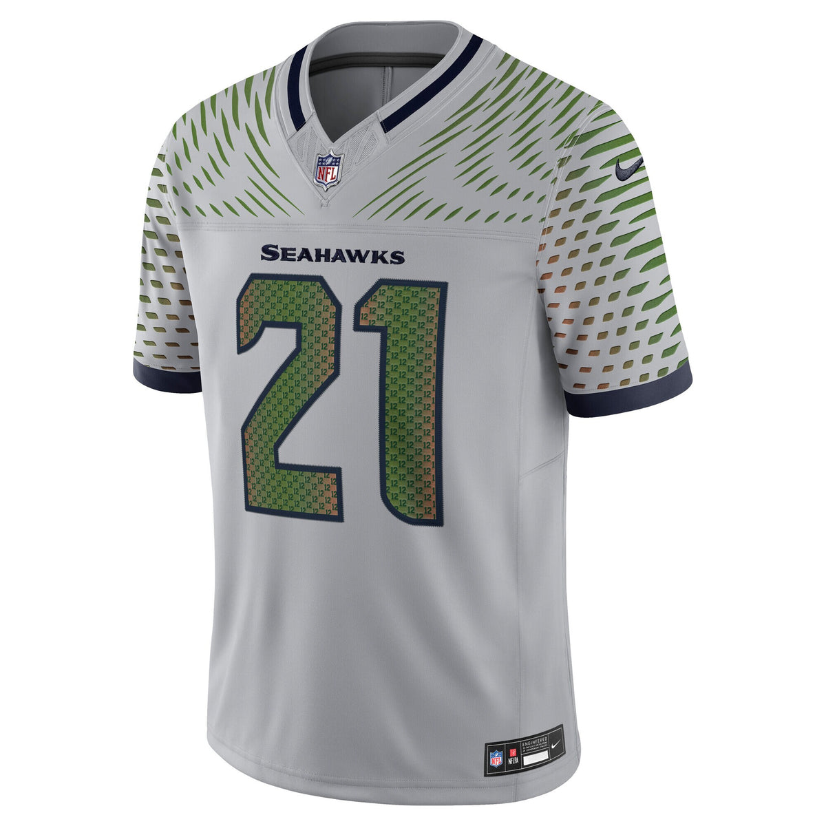Seattle Seahawks Devon Witherspoon Wolf Gray 2025 Rivalries Collection Stitched Limited Jersey