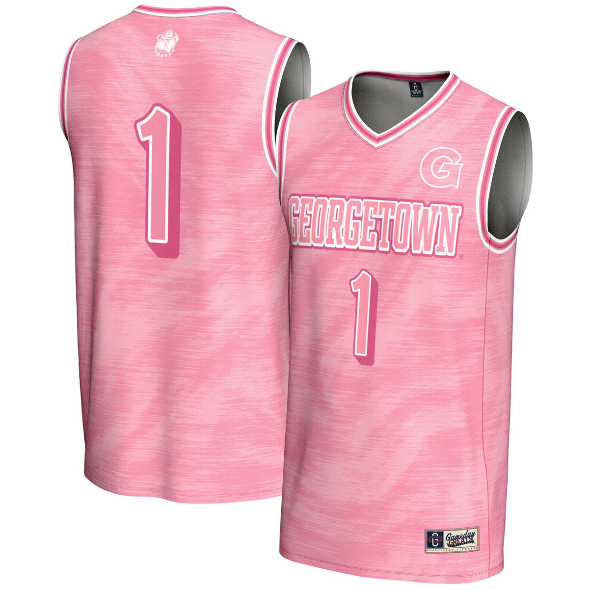 #1 Georgetown Hoyas GameDay Greats Lightweight Basketball Fashion Jersey - Pink