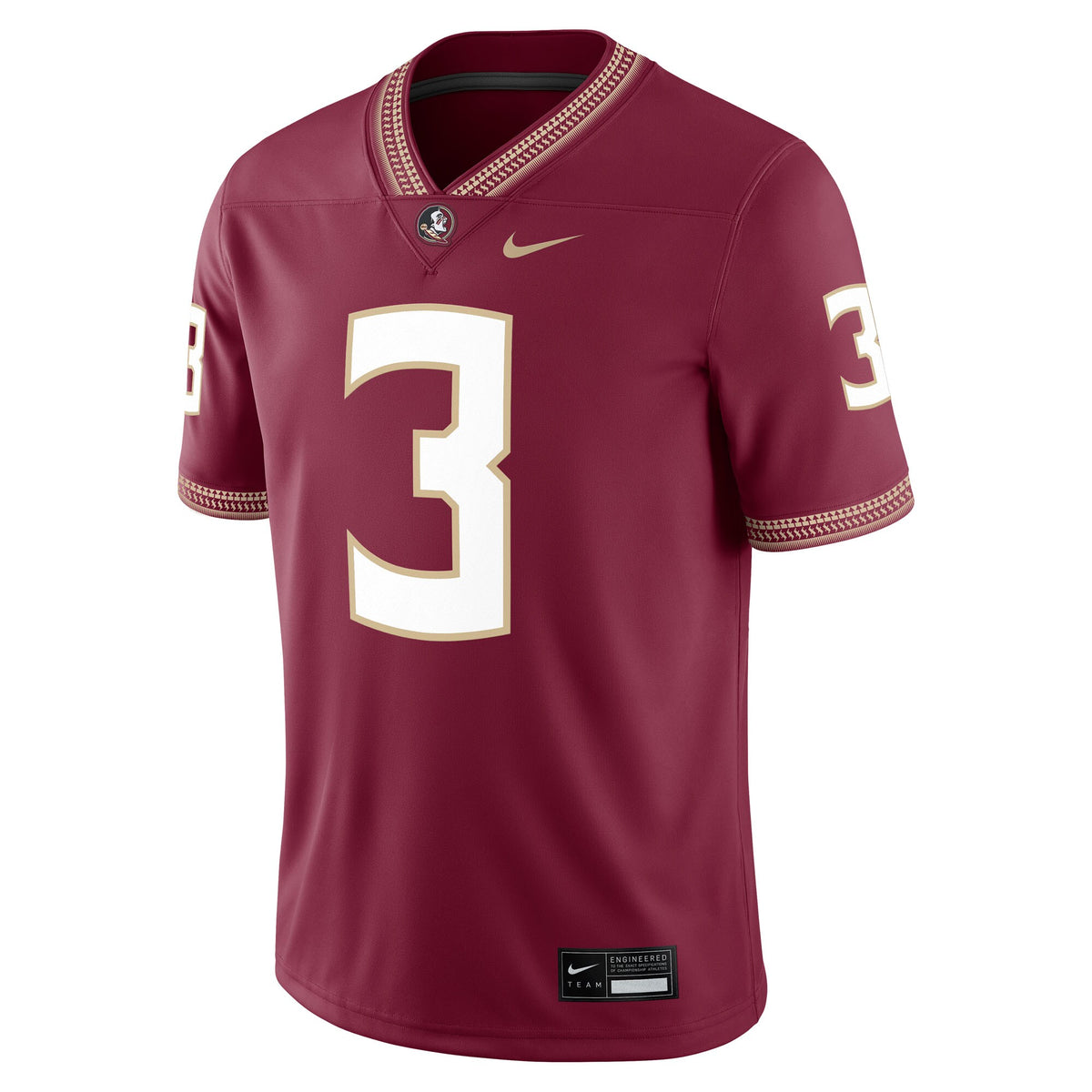 Trey Benson Garnet Florida State Seminoles Player Game Jersey